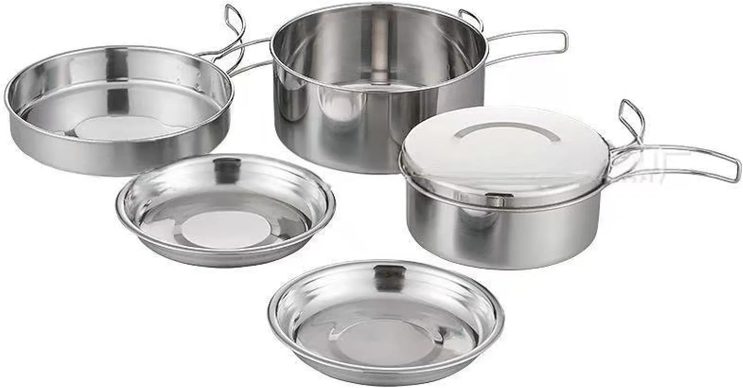 Outdoor Camping pots and Pans Portable Set Camping cookware Picnic Equipment Supplies Large Full Set Picnic self-Driving Tour