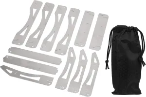 Outdoor Card Type Barbecue Stand - Camping Cookware Holder Portable Picnic Folding Rack for Camping and Outdoor Barbecues