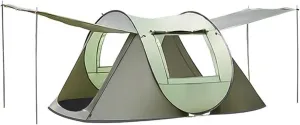 Outdoor Easy Pop Up Tents Compatible with Camping 3-4/5-8 Person Waterproof Automatic Setup Family Tent Travel Hiking Backpacking (Green 3 4 Person)