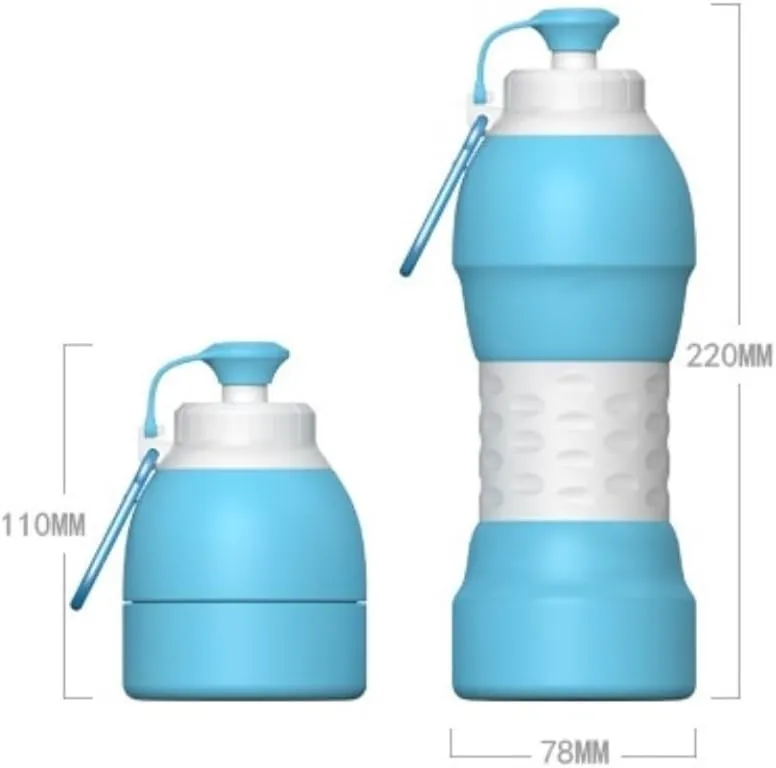 Outdoor Kettle Collapsible Water Bottle Folding Water Cup Retractable Water Bottle For Travel Gym Camping Hiking Sports Gym
