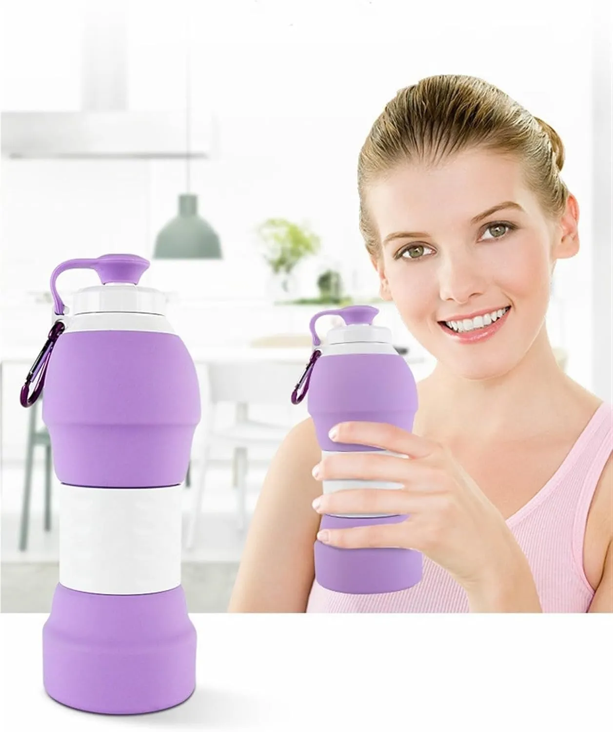 Outdoor Kettle Collapsible Water Bottle Folding Water Cup Retractable Water Bottle For Travel Gym Camping Hiking Sports Gym