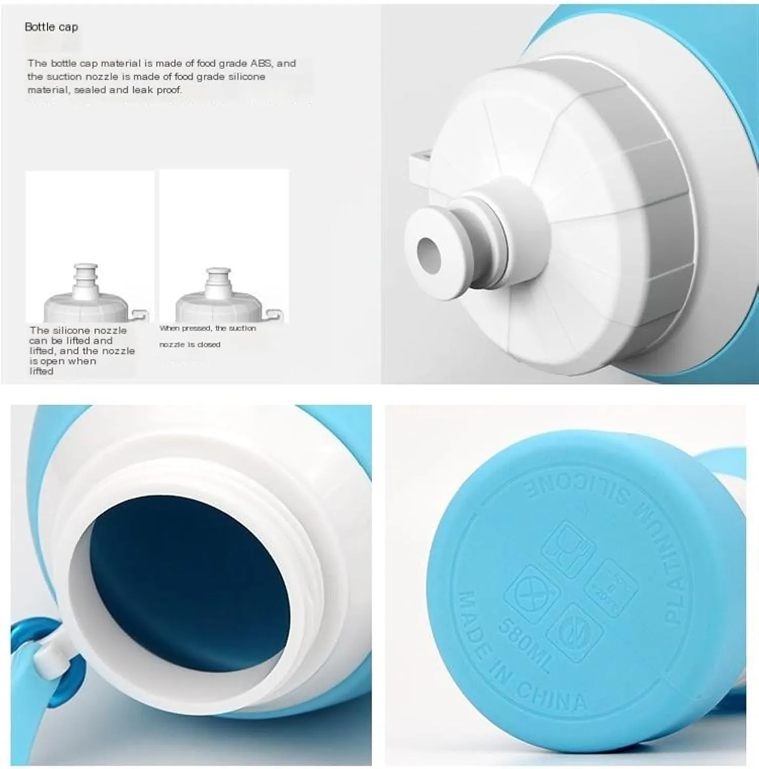 Outdoor Kettle Collapsible Water Bottle Folding Water Cup Retractable Water Bottle For Travel Gym Camping Hiking Sports Gym
