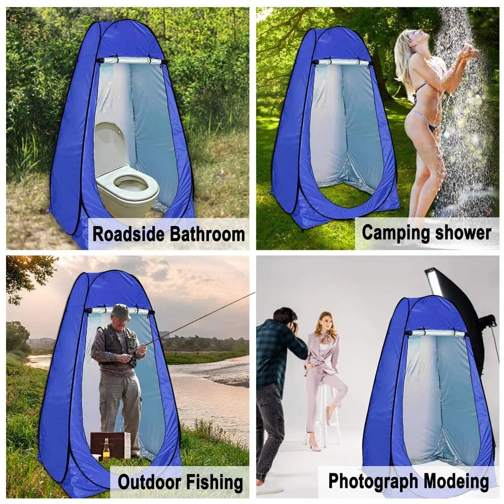 Outdoor Pop Up Shower Tent, Portable Camping Toilet Tent