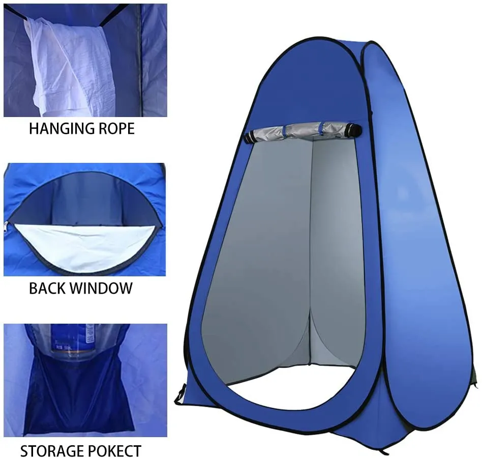 Outdoor Pop Up Shower Tent, Portable Camping Toilet Tent