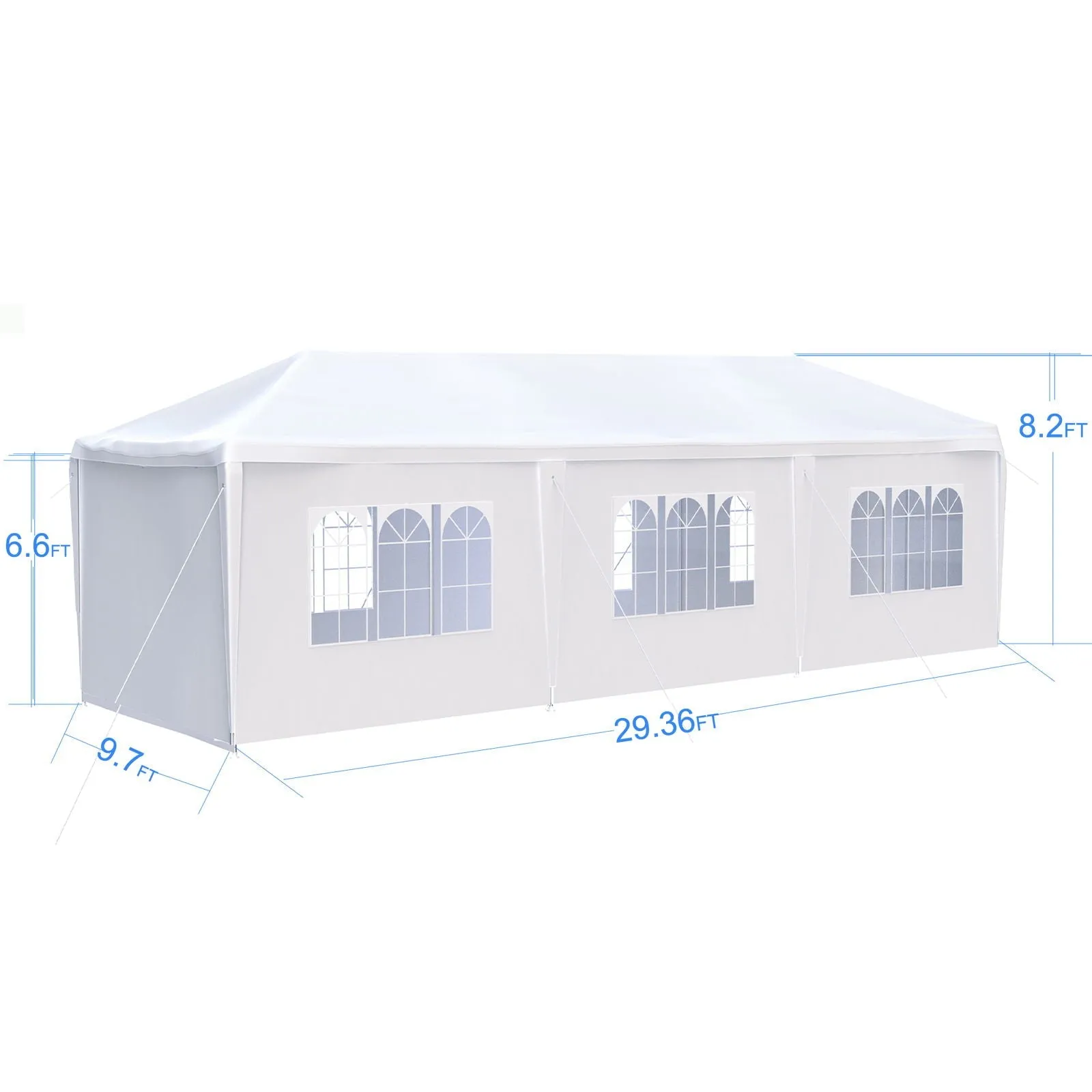 Outdoor Wedding Sidewalls Must-have item Canopy Removable Gazebo Tent Party 10X30' With Early-bird special