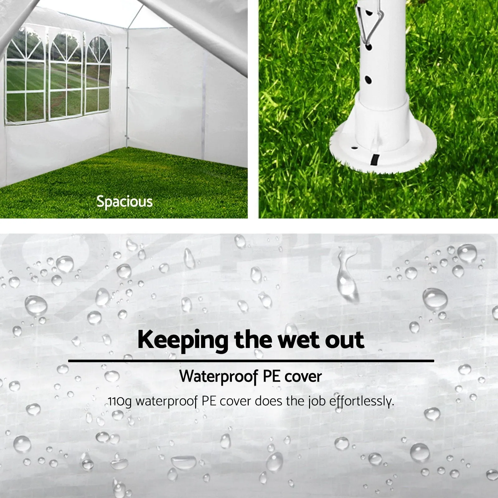 Outdoor Wedding Sidewalls Must-have item Canopy Removable Gazebo Tent Party 10X30' With Early-bird special