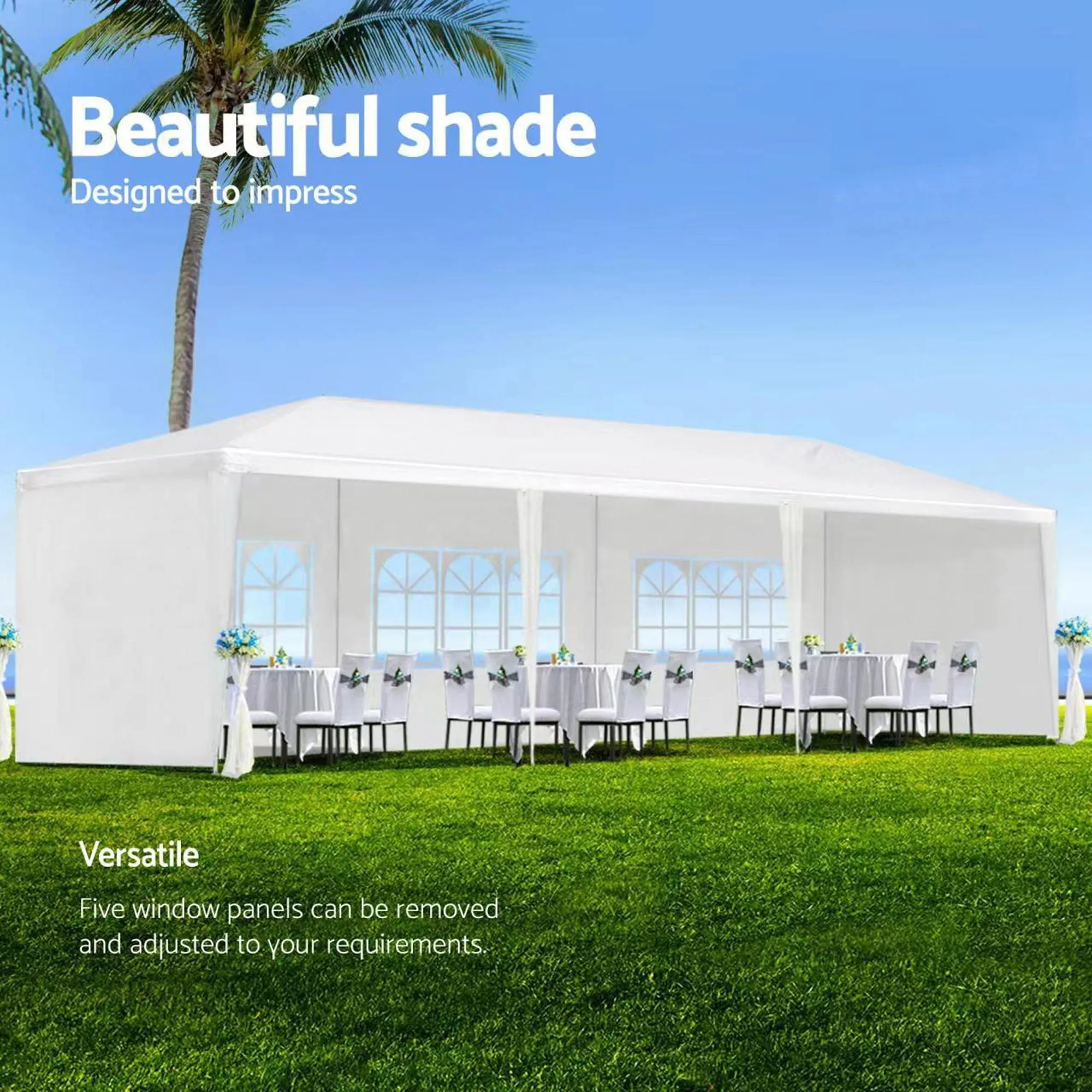 Outdoor Wedding Sidewalls Must-have item Canopy Removable Gazebo Tent Party 10X30' With Early-bird special
