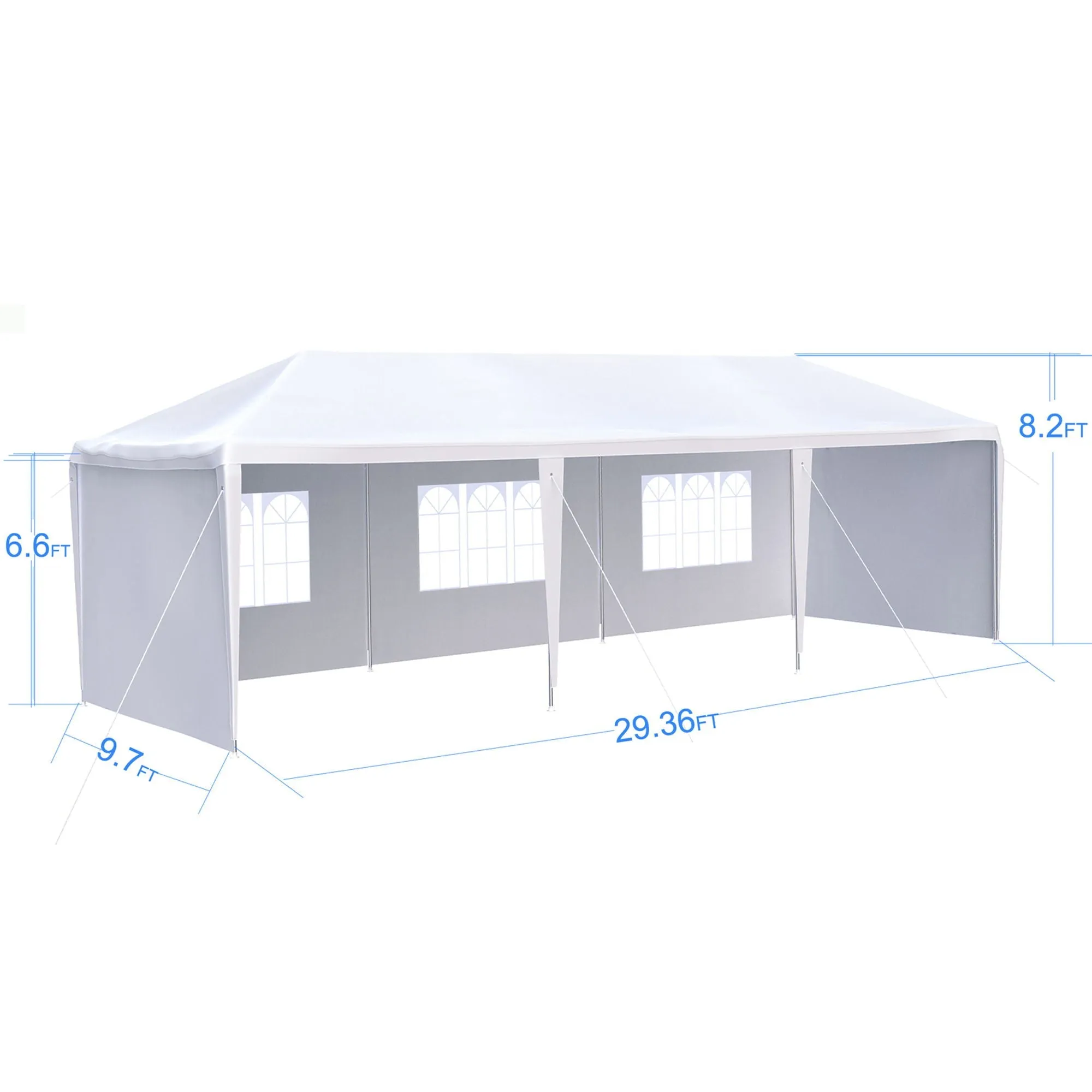 Outdoor Wedding Sidewalls Must-have item Canopy Removable Gazebo Tent Party 10X30' With Early-bird special