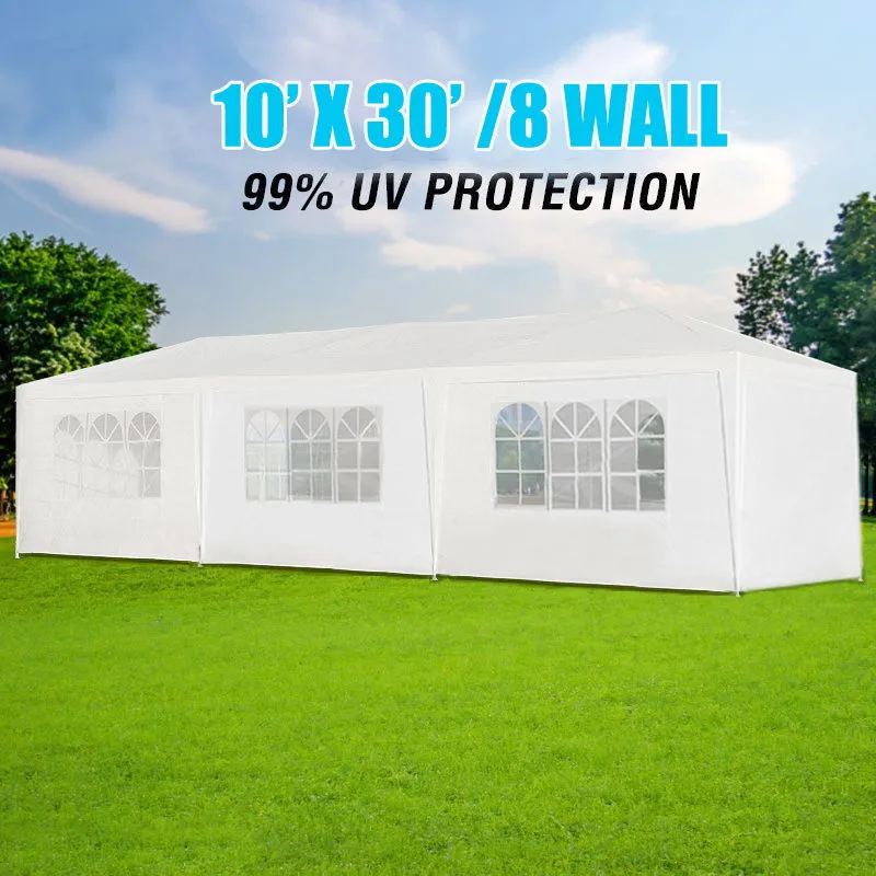 Outdoor Wedding Sidewalls Must-have item Canopy Removable Gazebo Tent Party 10X30' With Early-bird special