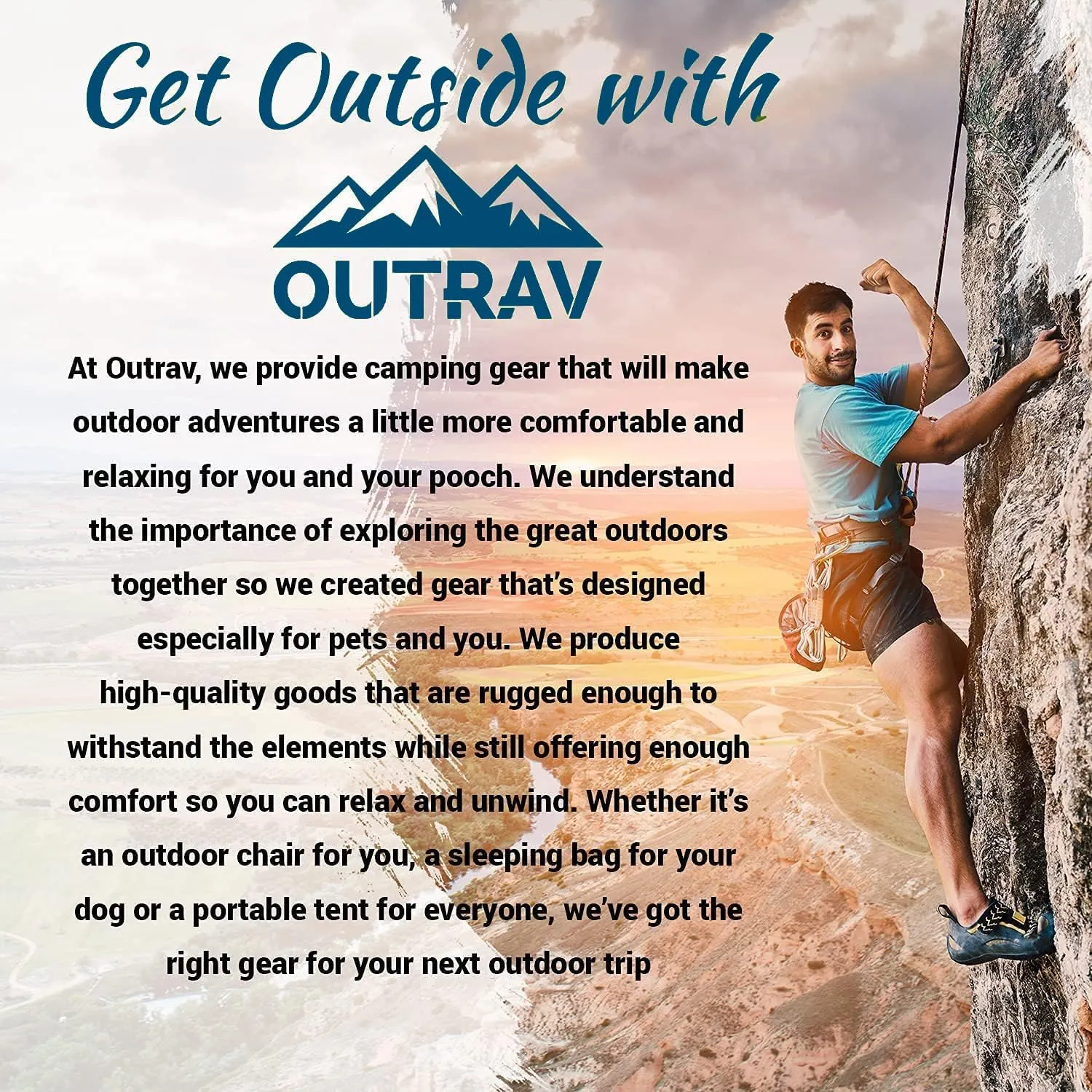 Outrav Easy Automatic Pop-Up Camping Tents for 3-4 People – Lightweight Quick Setup Instant Pop Open Cabin with Two Way Zipper, Lamp Hook, Net Curtain, Stakes, Rope, Carrying Bag