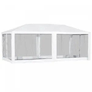Outsunny 19'x9' Party Tent Gazebo Canopy Garden Sun Shade For Outdoor Event With Removable Mosquito |Outsunny 19'x9' Tente De Fete Gazebo Evenement Exterieur Canopee Jardin Pare-soleil Avec Moustiquair
