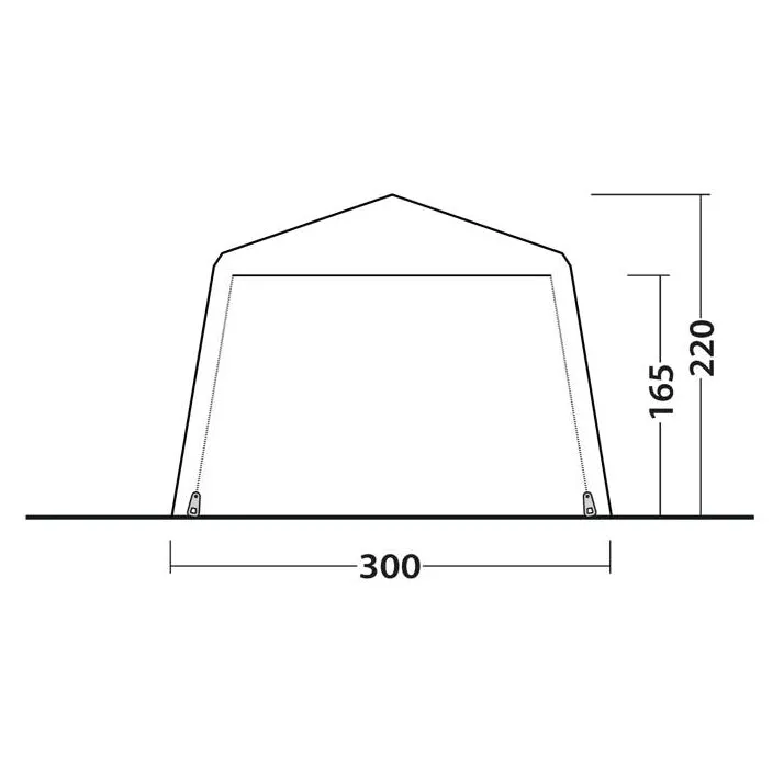 Outwell Fastlane 300 shelter - schaduw en schuil tent  - Grijs