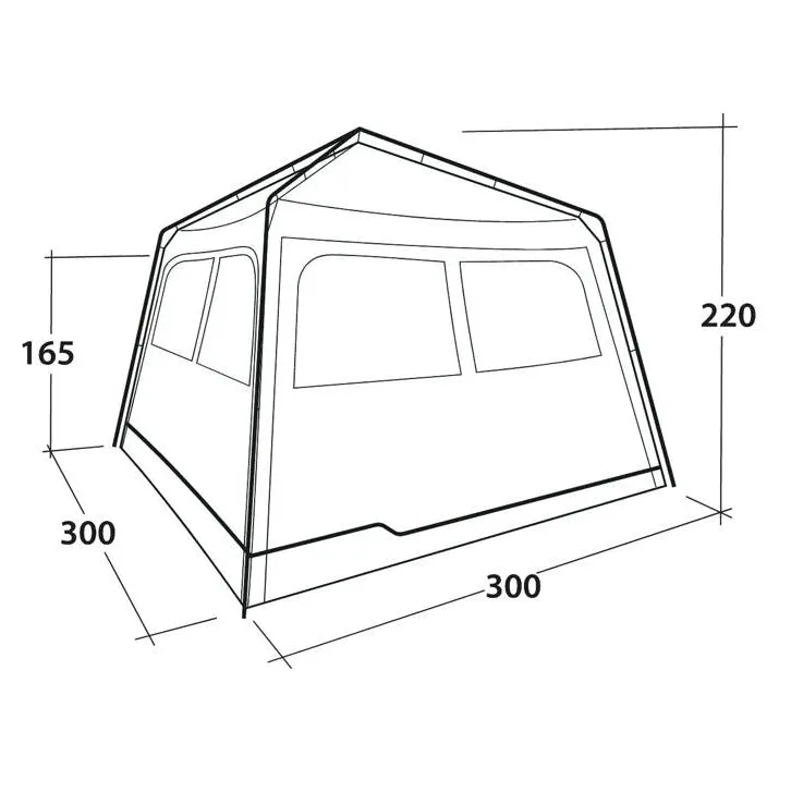 Outwell Fastlane 300 shelter - schaduw en schuil tent  - Grijs
