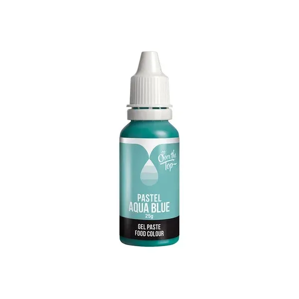 Pastel Aqua Blue - Over the Top - Gel Food Colour  25g
