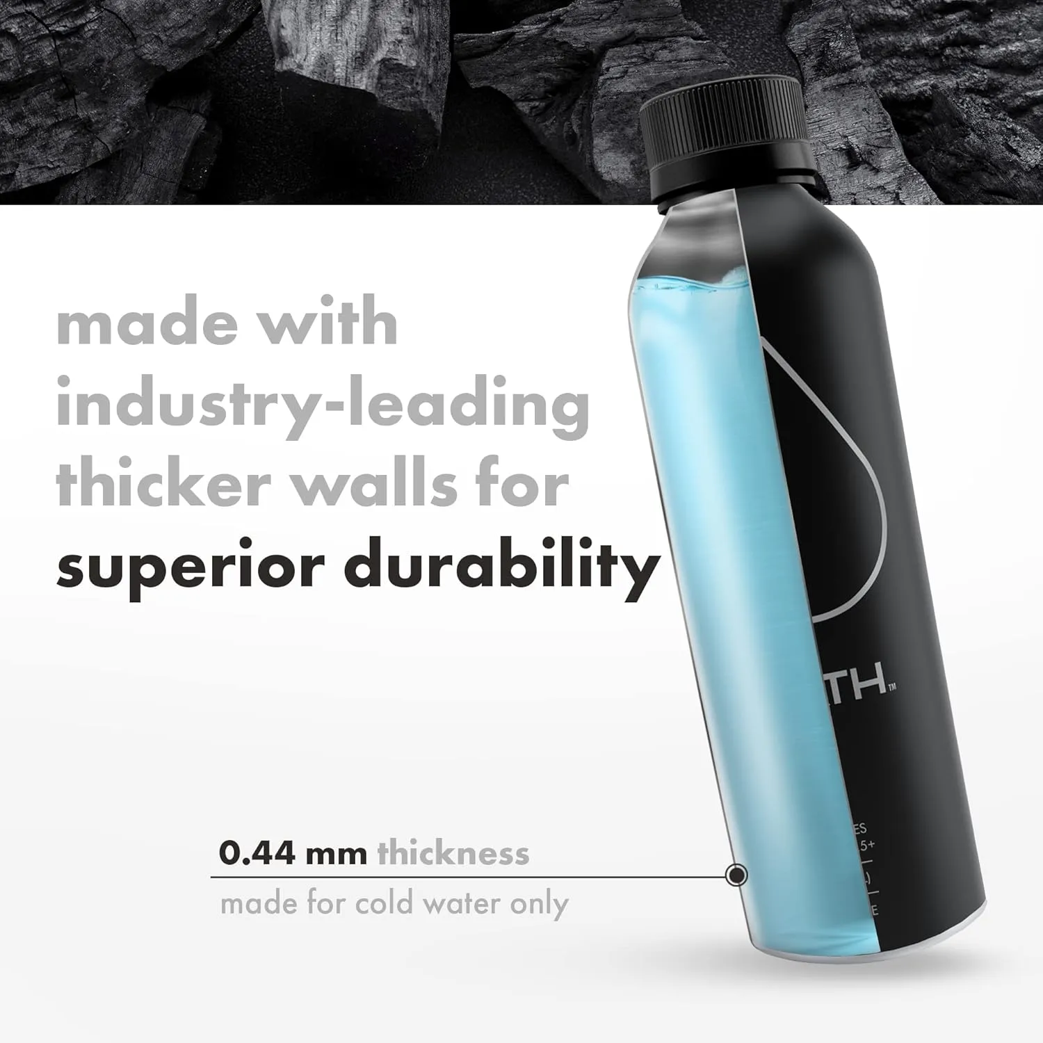PATH Alkaline Bottled Water - 9.5 pH-Balanced Purified Water with Electrolytes in Aluminum Bottle - BPA-Free, Reusable, Infinitely Recyclable - Pure, Crisp, Refreshing Taste - 25 Fl Oz (Pack of 18)
