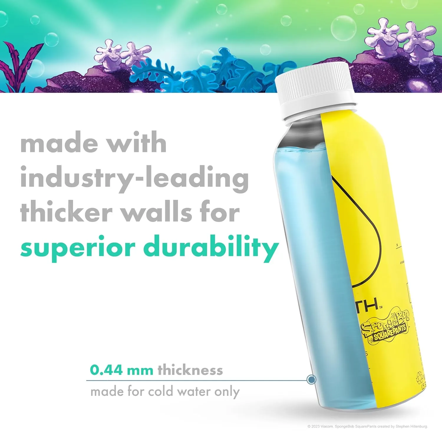 PATH Still Water Ultra-Purified, pH-Balanced, Locally Sourced – Nickelodeon SpongeBob Edition Aluminum Water Bottle – BPA-Free, Reusable, Infinitely Recyclable Bottled Water 16.9 fl oz (Pack of 12)