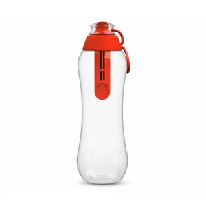 PearlCo Water Filter bottle including 1 filter cartridge 500ml – Red