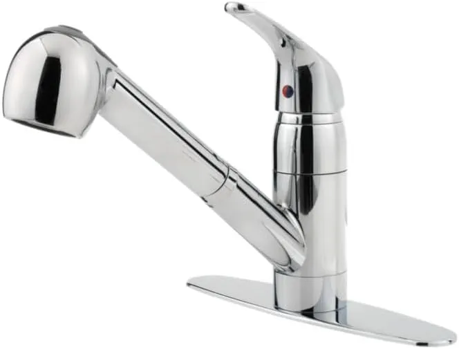 Pfister G13310CC Pfirst Series 1-Handle Pull-Out Kitchen Faucet in Polished Chrome, Water-Efficient Model