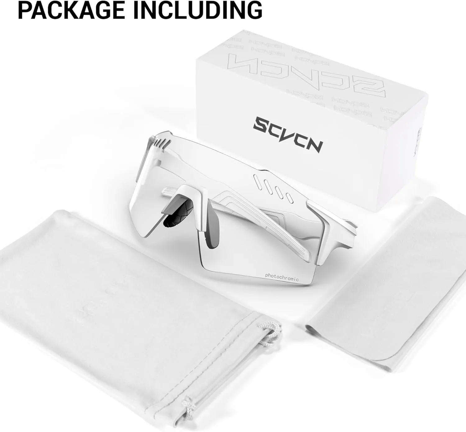 Photochromic Cycling Glasses UV400 Protection for Women Men Cycling Glasses TR90 Frame MTB Running Bike DZ-S9A2