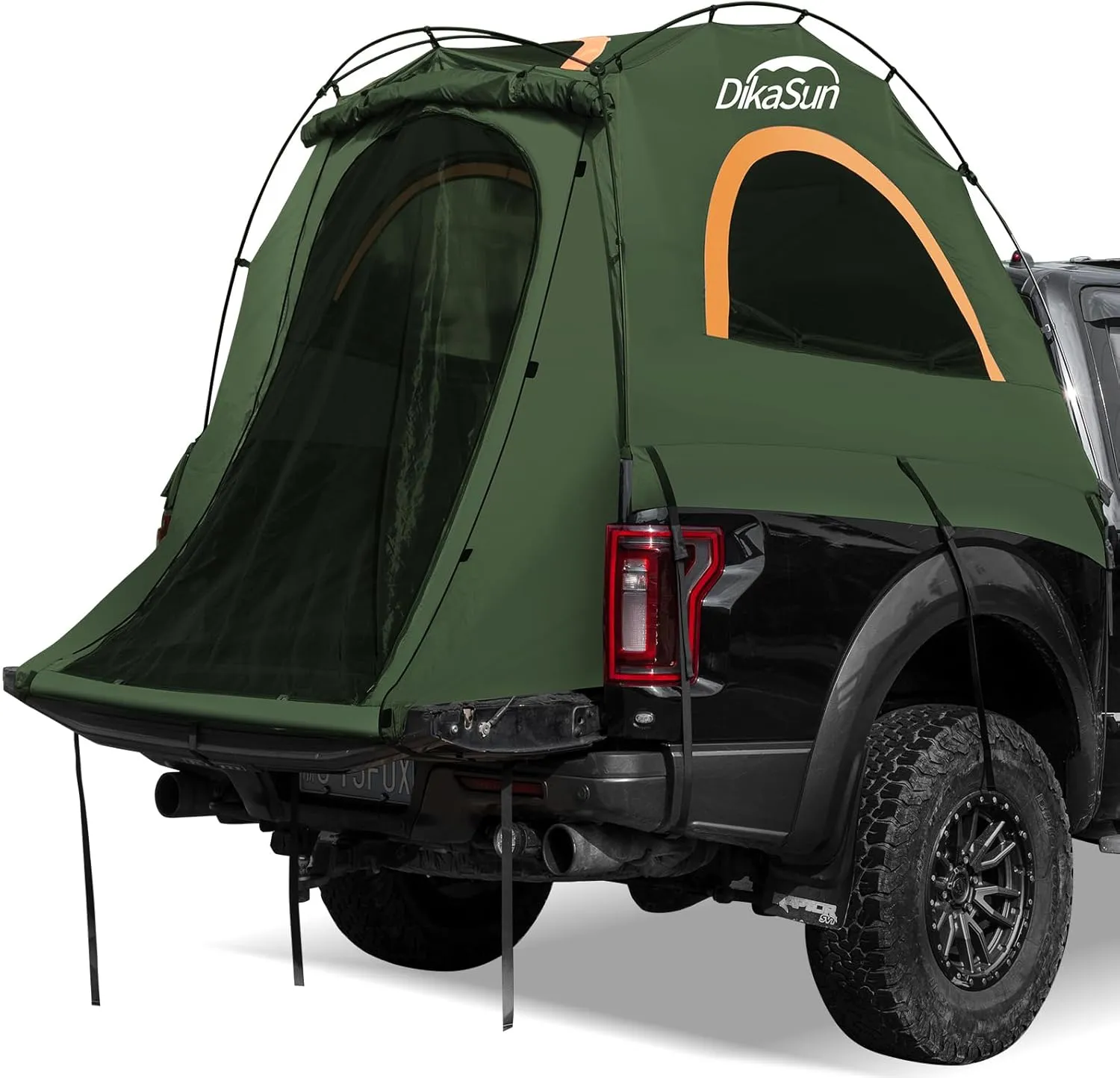 Pickup Truck Bed Tent: Double Layer 10-Minute Quick Setup Pickup Tent 5.5-5.8 FT, Waterproof PU3000mm Tear-Resistant Truck Tent for Camping (Green)