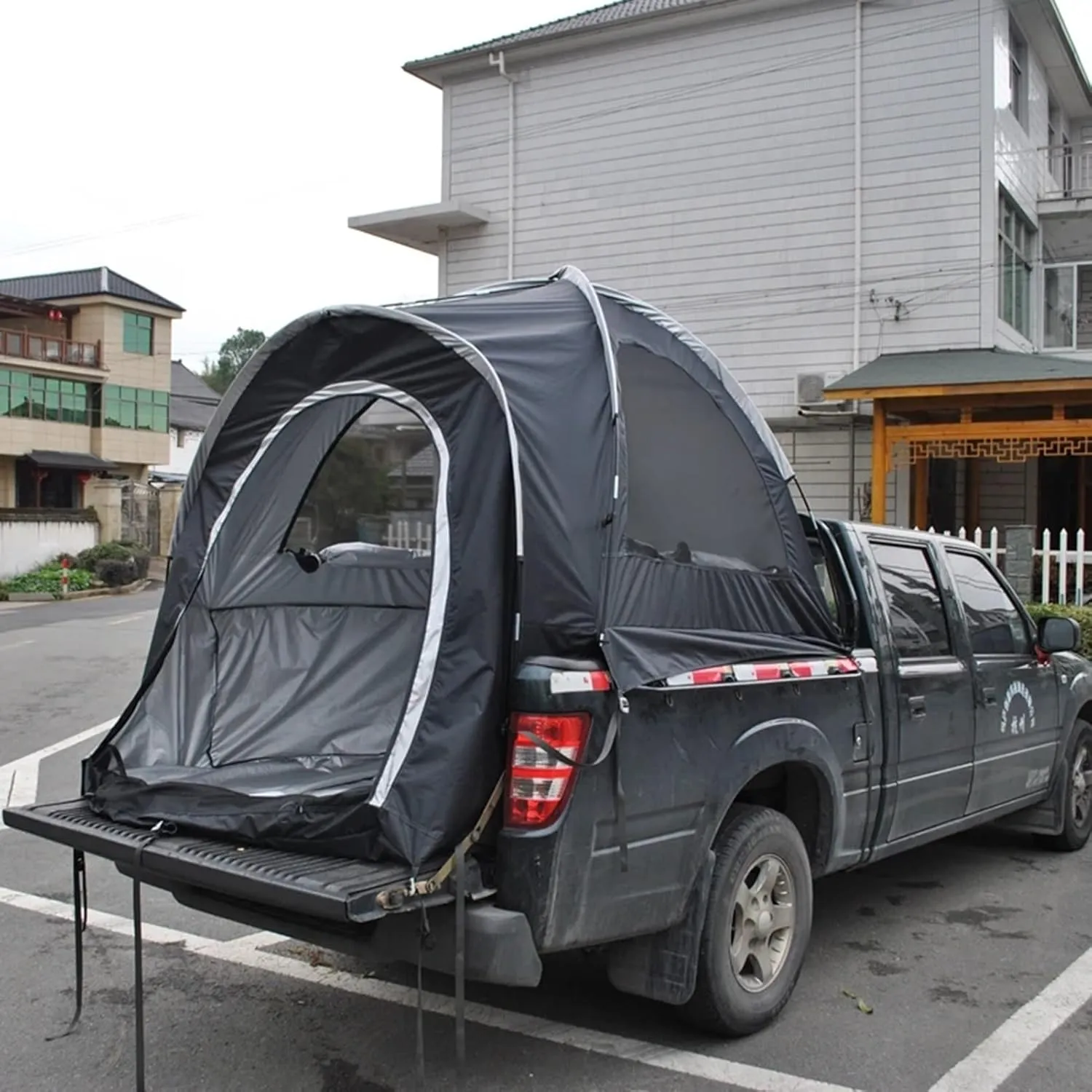 Pickup Truck Tent, Portable Truck Bed Tent 3-4 Person Sleeping Capacity, Includes Rainfly and Carry Bag, Portable Easy Setup Tent for Camping, Hiking,Fishing