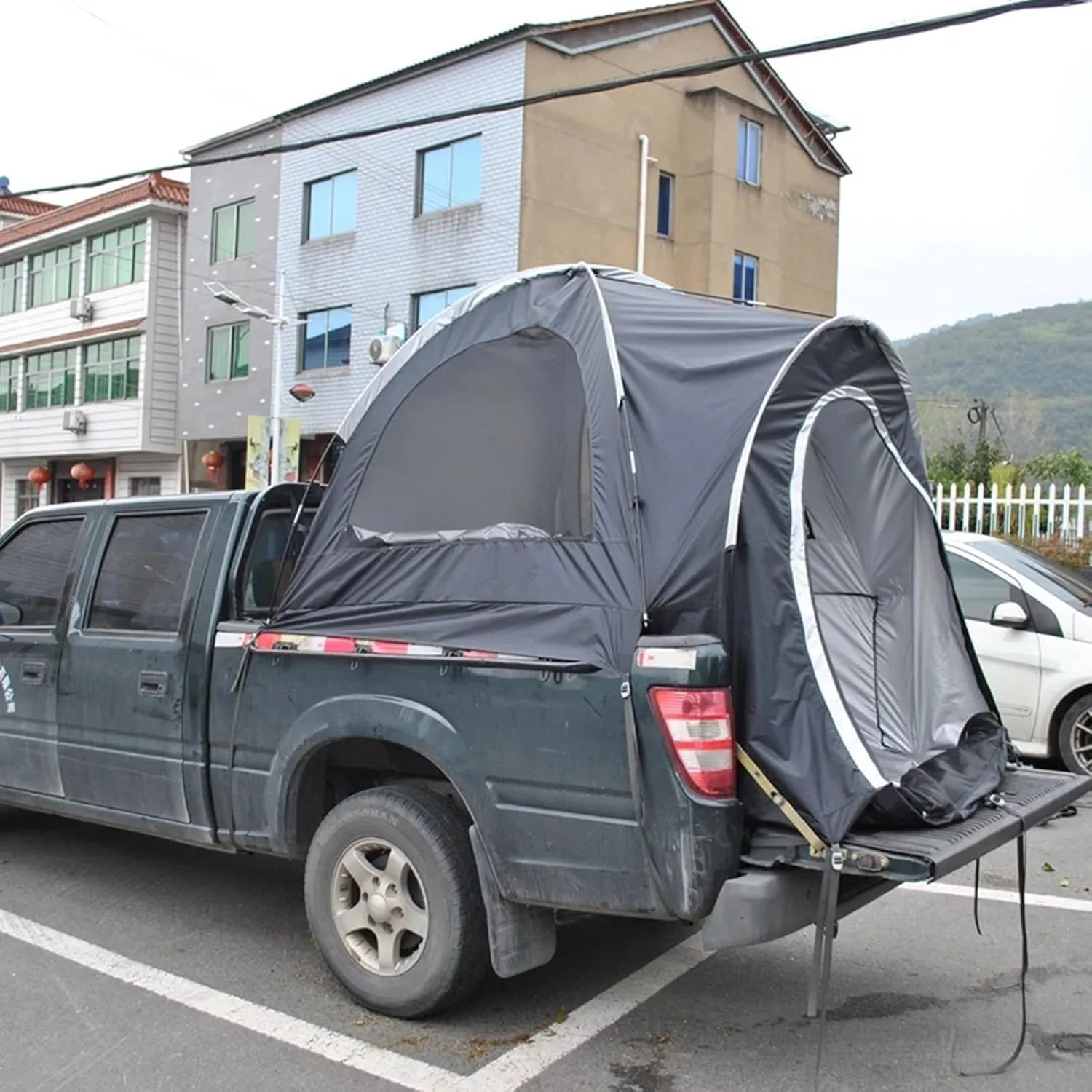 Pickup Truck Tent, Portable Truck Bed Tent 3-4 Person Sleeping Capacity, Includes Rainfly and Carry Bag, Portable Easy Setup Tent for Camping, Hiking,Fishing