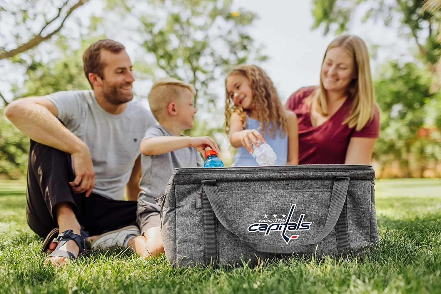 PICNIC TIME NHL Unisex-Adult NHL 64 Can Collapsible Cooler, Large Insulated Soft Cooler Bag, Portable Beach Cooler