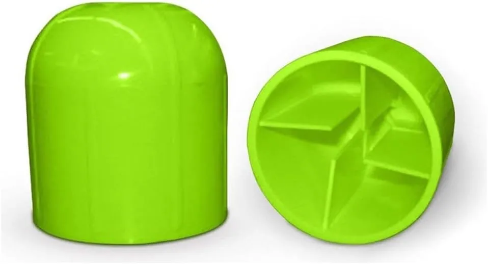 Plastic Tent Stake Cap | Protective Cover to Safely Cover Obtrusive Tent Stakes | Green | Pack of 50