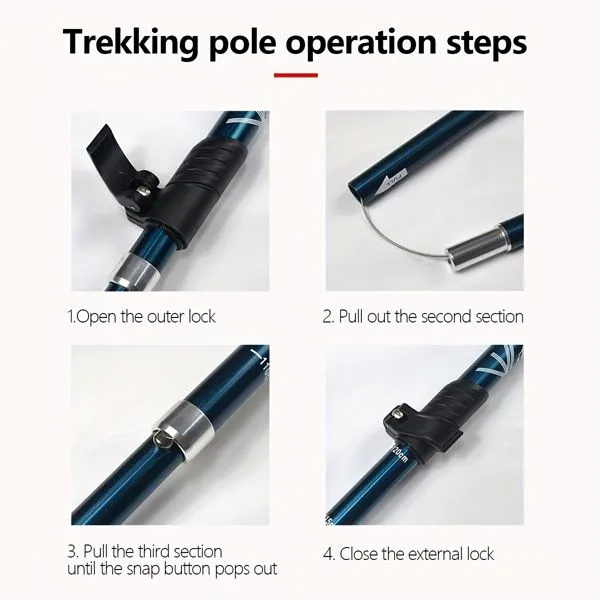 Poles in Green Modern Trekking Expedited delivery Collapsible Lightweight