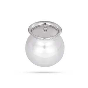 Pongal Pot With Lid - 5.5 x 3.5 inches | Stainless Steel Pongal Kalash/ Cooking Pot/ Pongal Handi for Home