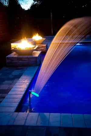 Pool Fountain Swimming Pool Accessories - Waterfalls Cool Warm Pool Water Temperatures, Sprinkler Aerates for Fresh Pool Water, Fits 1.5" Threaded InGround & Above Ground Pool Return Jets