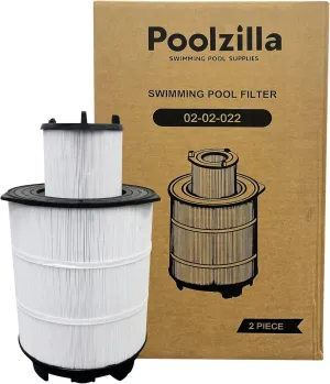Poolzilla Inner and Outer Filter Cartridge Replacement, Compatible with Pentair Sta-Rite System 3 S7M120, 25021-0200S [L x OD: 24" x 9''] Inner & 25022-0201S [L x OD: 18" x 16''] Outer Filter Set