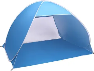 Pop up Beach Tent for 2-3 Person, Automatic Sun Shelter Canopy Portable Outdoor Cabana Sun Umbrella