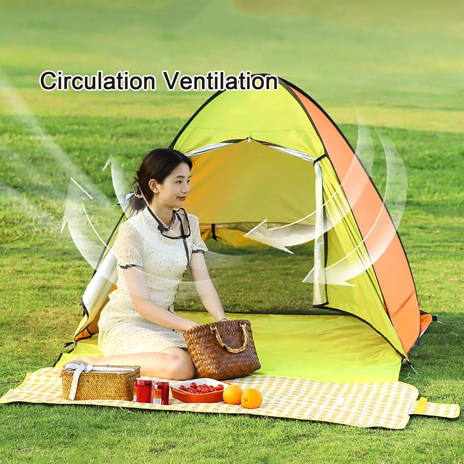 Pop Up Tent, Tents for Camping, Portable Outdoors Quick Cabana, for 1-2 Person, Lightweight & Easy Setup, for Camping/Outdoor