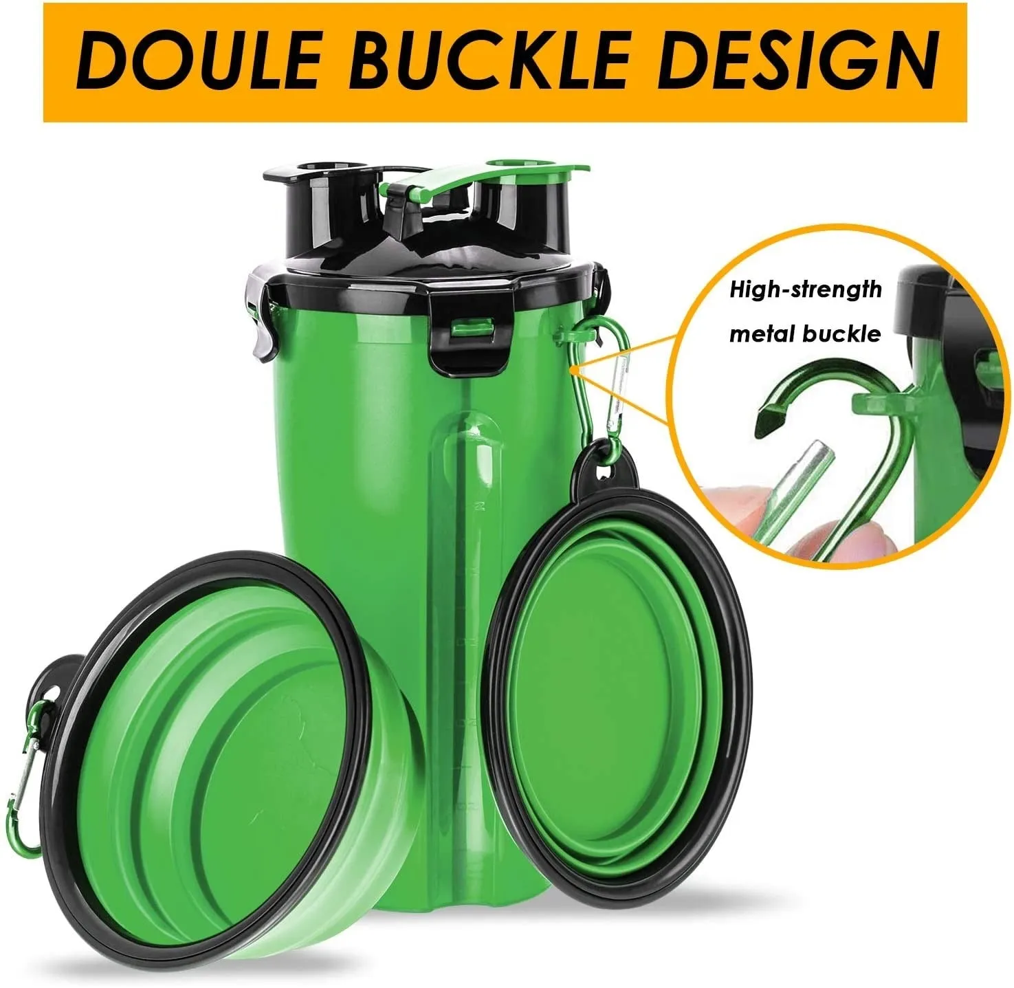 Portable 2 In 1 Travel Dog Water Bottle