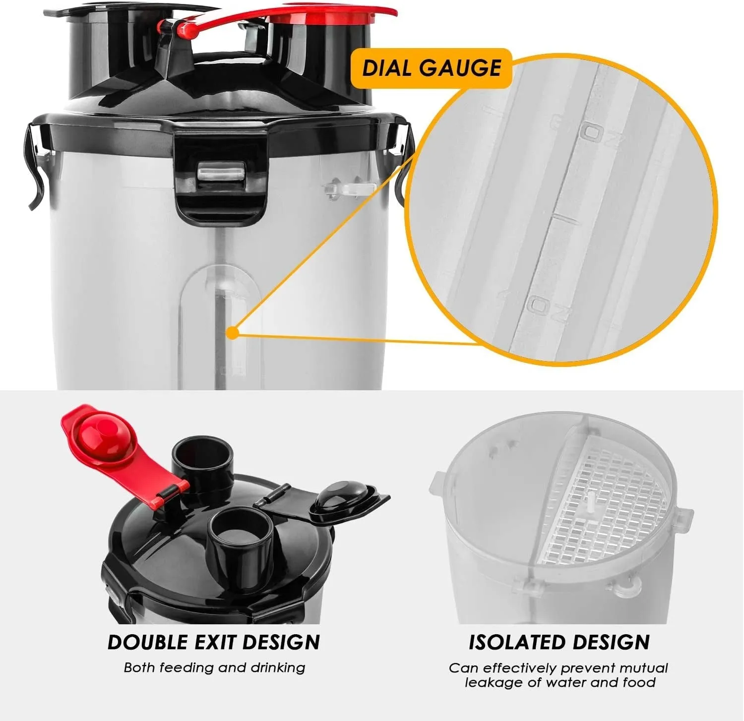 Portable 2 In 1 Travel Dog Water Bottle