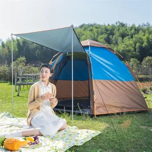 Portable Campitents & Shelters, Pop up Tents for Camping, Tents for Campieasy Setup Waterproof, 3-4 Person Family Tent with Screen Room, Easy to Set up