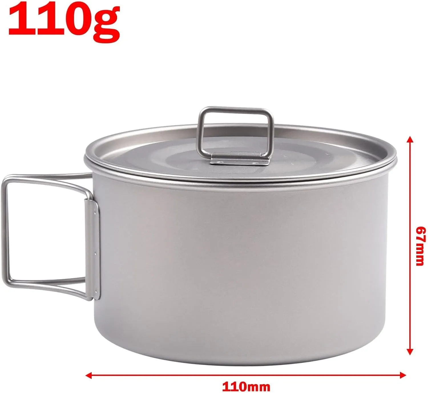Portable Folding Handle Bowl for Outdoor Dining, 450ml and 600ml Options for Camping and Backpacking (600ml bowl with lid)