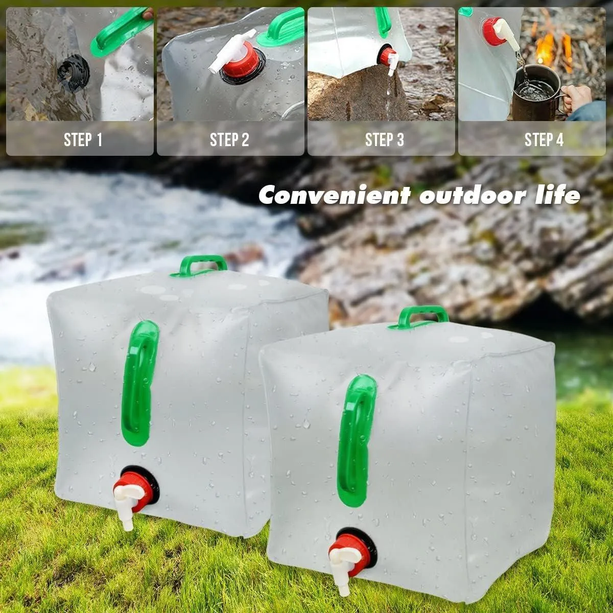 Portable Folding Water Bag Compression Bucket Outdoor Sports Cycling Equipment