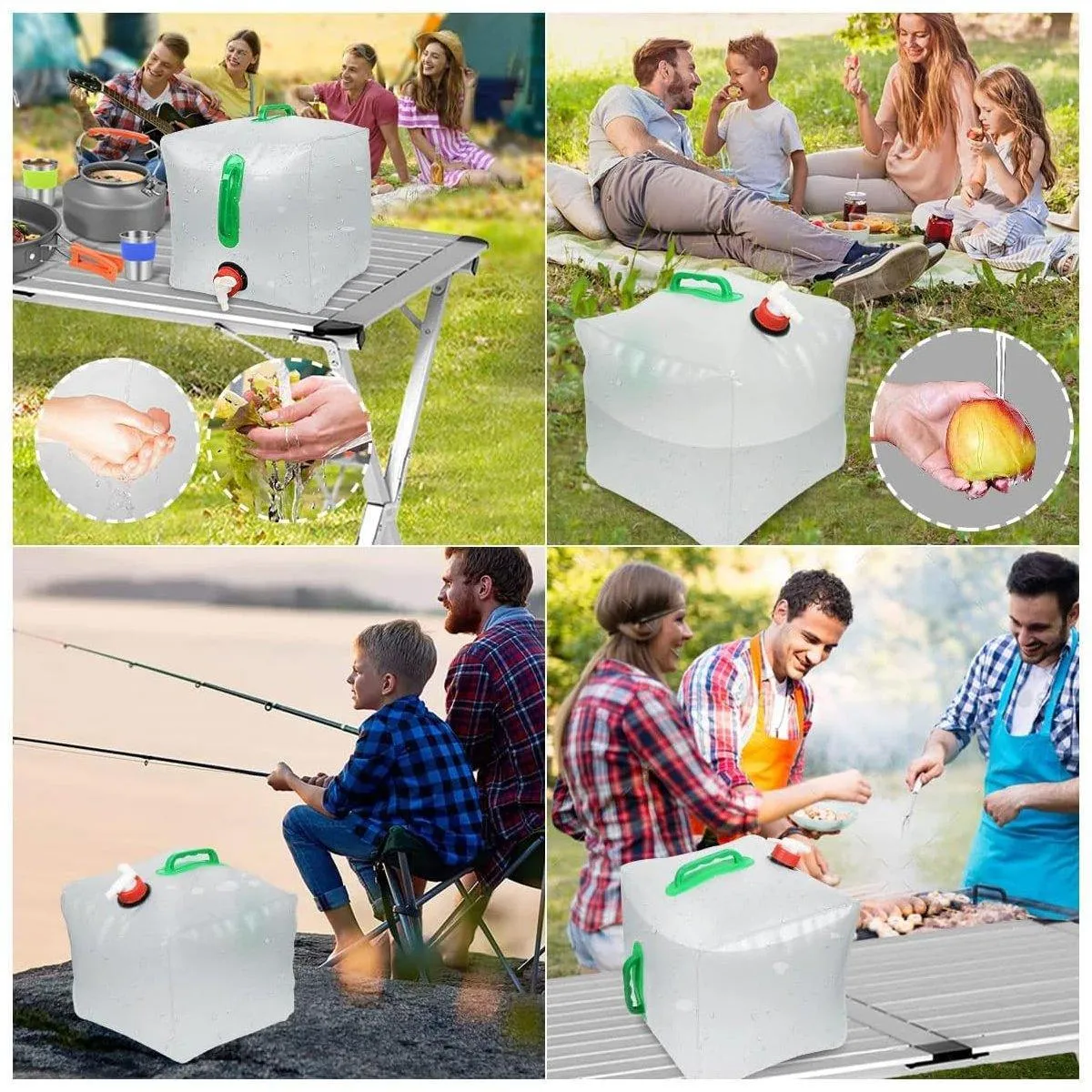 Portable Folding Water Bag Compression Bucket Outdoor Sports Cycling Equipment