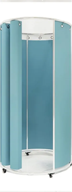 Portable Shower Tent Locker Room With Pulley Movable Fitting Room Stainless Steel Frame Is Hard, Corrosion, No Fading Thickened Covering Cloth Protection Privacy Live Room, Clothing Store Locker Room