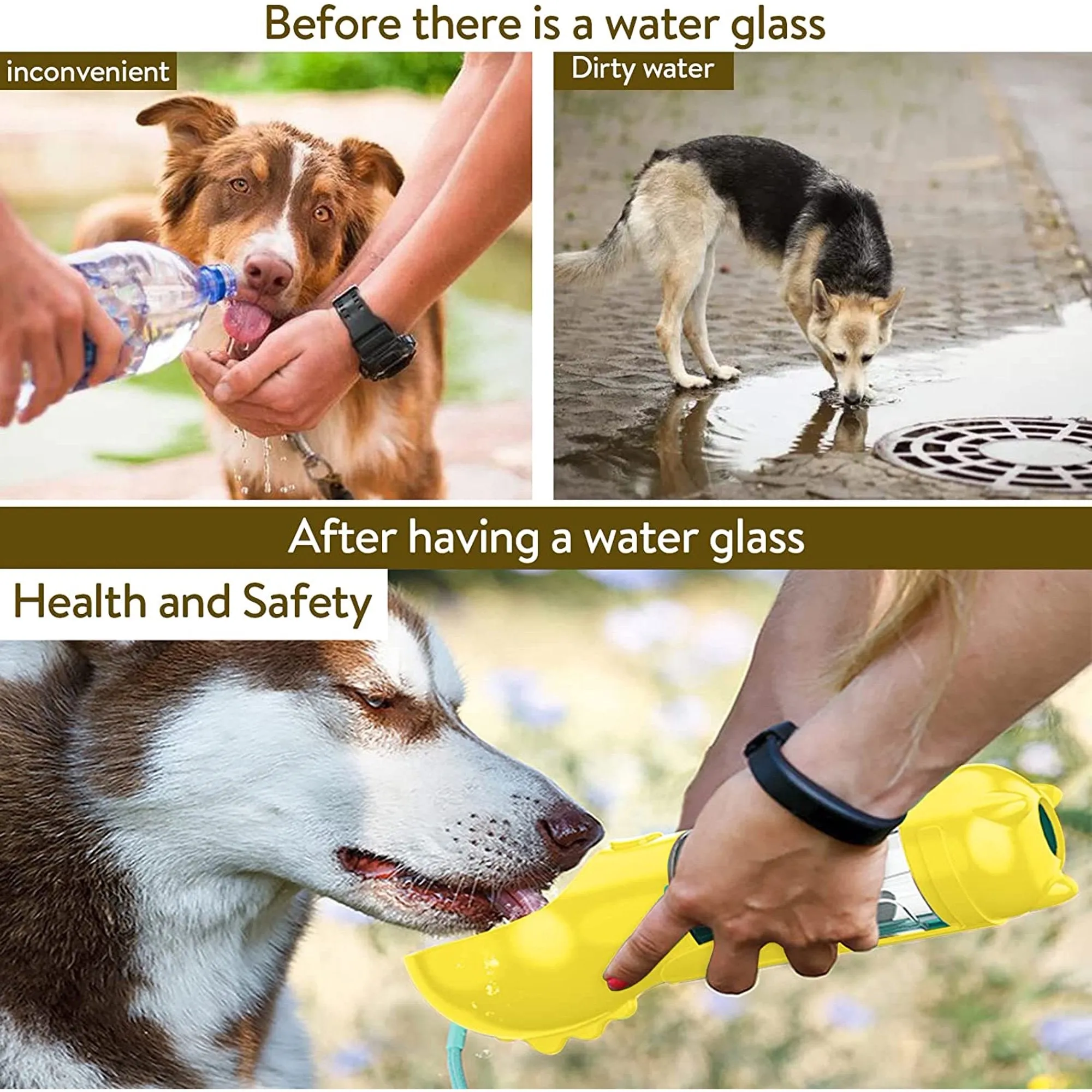Portable Water Bottle Food Feeder