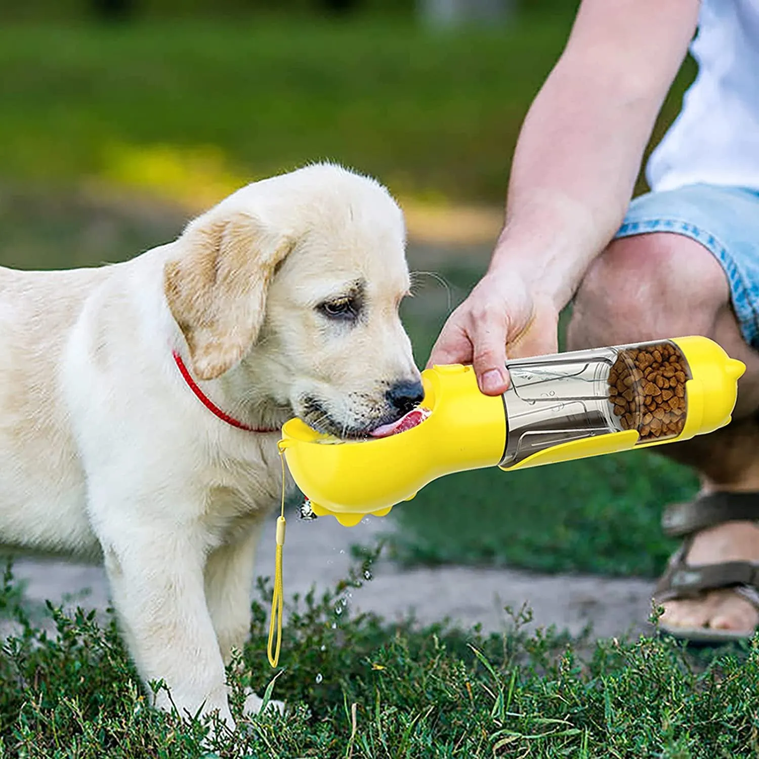 Portable Water Bottle Food Feeder
