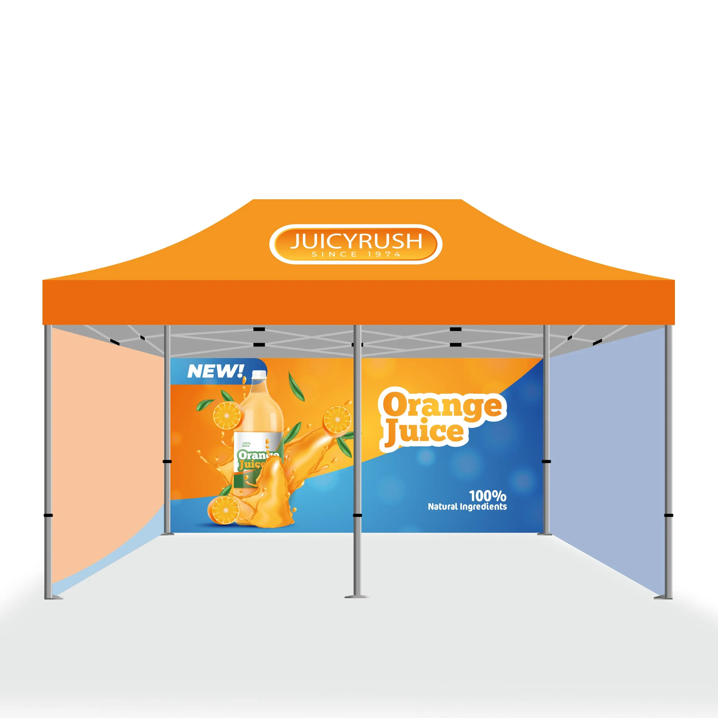 Premium 10x20 Tent w/ Backwall & Full Side Walls