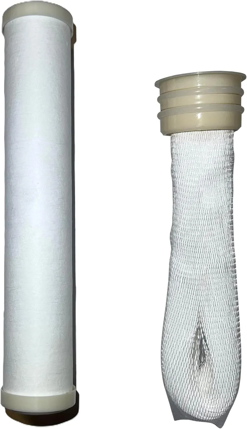 PREMIUM Trailgo Pro replacement water filter 2 Pack - 5 micron Polypropylene (PP) Chlorine, Taste, and Odor (CTO) Composite Cartridge filter and 0.01 micron Ultrafiltration (UF) Water Filter bundle