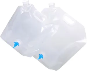 Professional Water Storage Bags 2pcs Portable Folding Water Bags for Camping Hiking and Outdoor Adventures