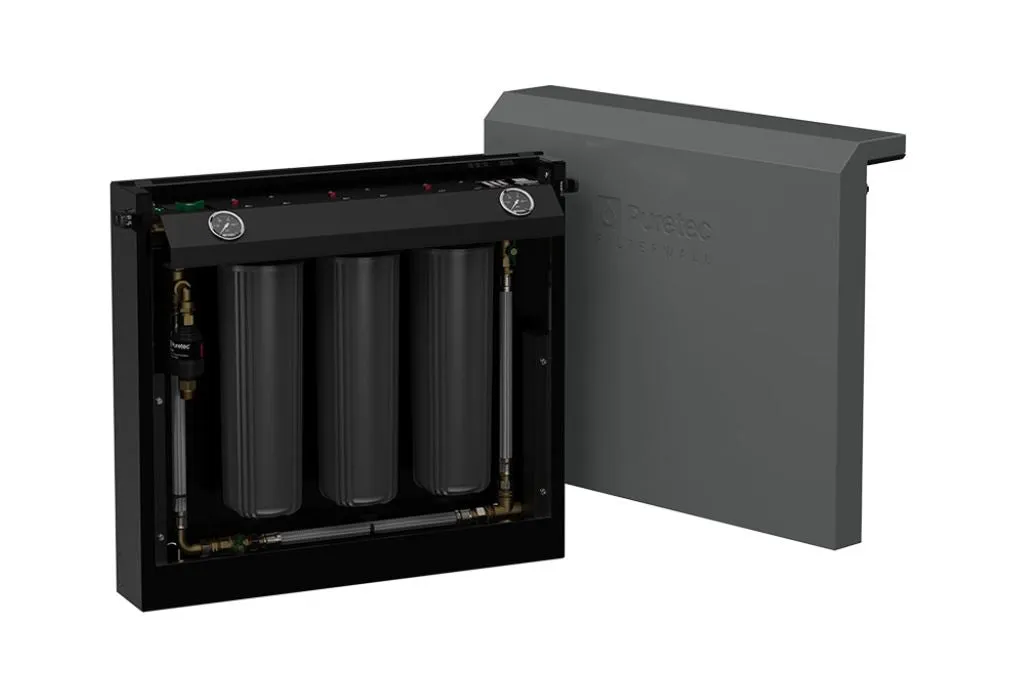 Puretec Filterwall F4 Whole House Filtration System with ScaleGuard Kit & Plumbed Bypass