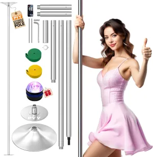 PYY Dance Pole for Home - Adjustable & Portable Dancing Pole for Gym Studio Pub