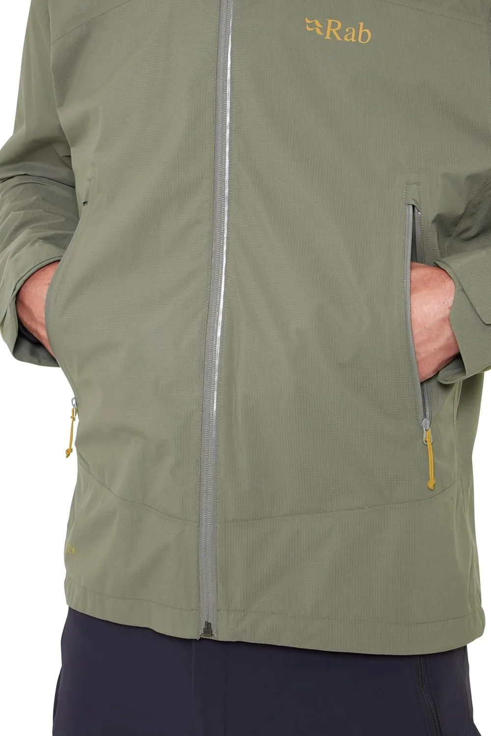 Rab Men's Downpour Light Jacket - Lightweight Waterproof Hooded Coat for Hiking & Trekking