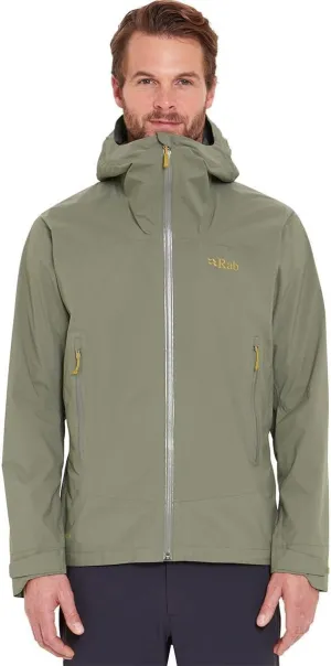 Rab Men's Downpour Light Jacket - Lightweight Waterproof Hooded Coat for Hiking & Trekking